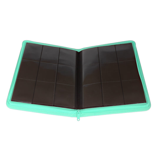 Palms Off Gaming - Collector's Series 9 Pocket Zip Binder - 360 - Turquoise