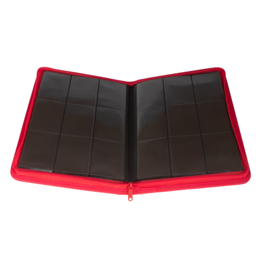 Palms Off Gaming - Collector's Series 9 Pocket Zip Binder - 360 - Red