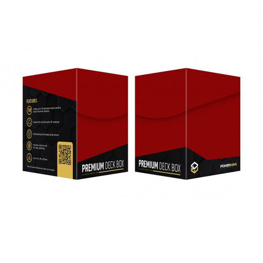 Powerwave Deck Box - 110 Standard Sized Card - Red