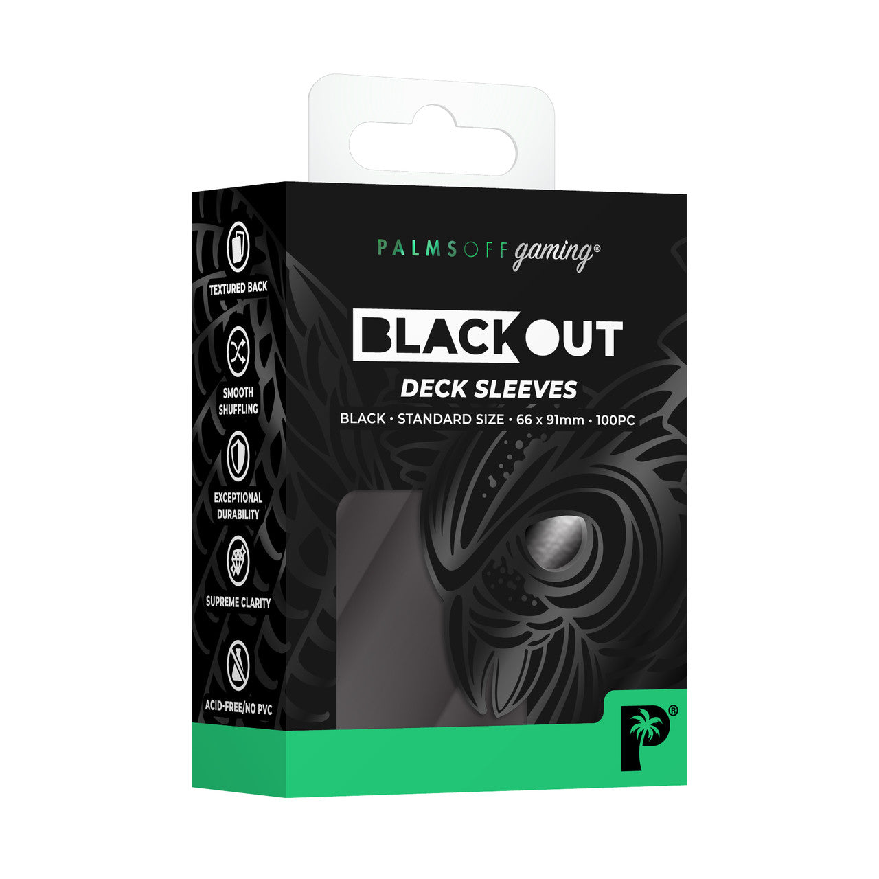 Palms Off Gaming - Black Out Deck Sleeves - Black