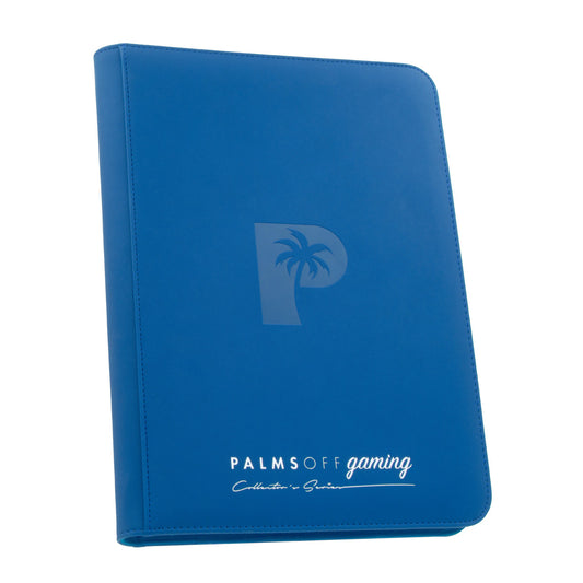 Palms Off Gaming - Collector's Series 9 Pocket Zip Binder - 360 - Blue