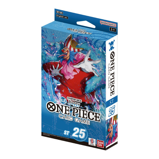 One Piece Card Game: Starter Deck Display – (Blue) Buggy [ST-25]