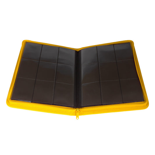 Palms Off Gaming - Collector's Series 9 Pocket Zip Binder - 360 - Yellow