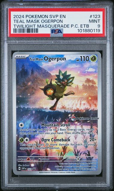 PSA 9 2024 POKEMON SVP EN-SV BLACK STAR PROMO #123 TEAL MASK OGERPON TWILIGHT MASQUERADE P.C. ETB