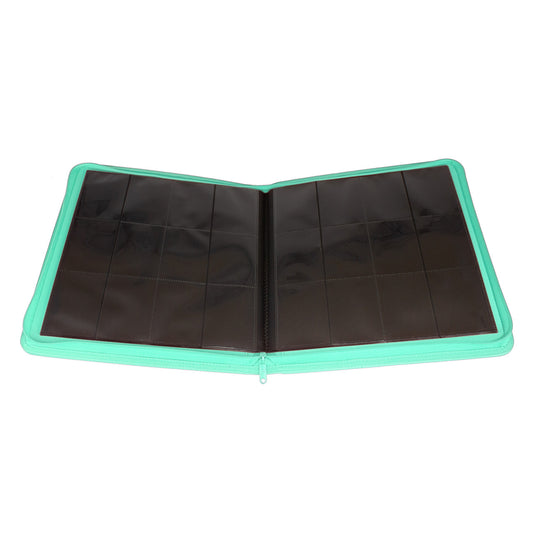 Palms Off Gaming - Collector's Series 12 Pocket Zip Binder - 480 - Turquoise