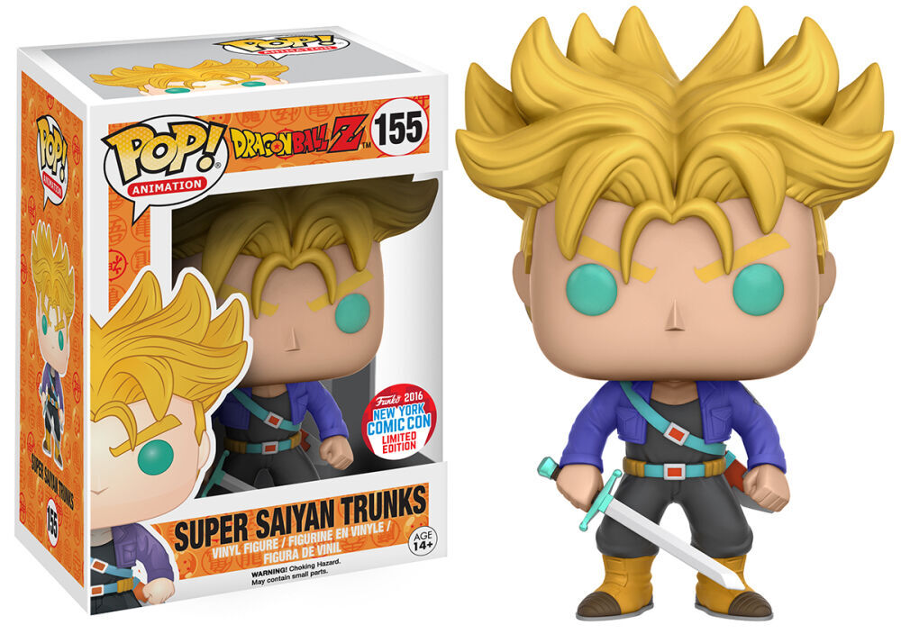 Super Saiyan Trunks 2016 NYCC Exclusive Dragon Ball Z Pop! Vinyl Figure
