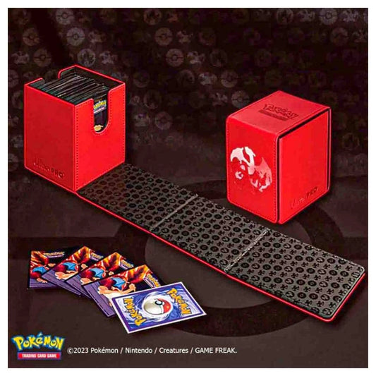 Ultra Pro Pokemon Elite Series Charizard Alcove Flip Deck Case 100+ Deck Storage
