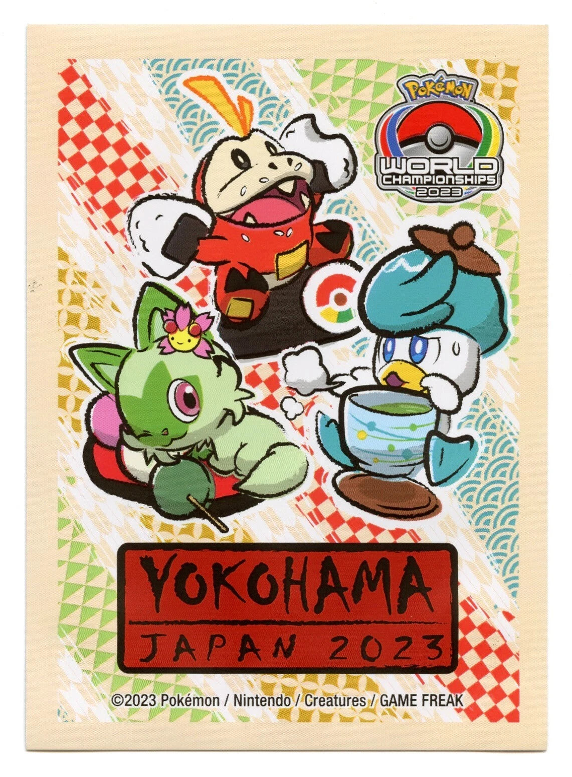 POKEMON CENTER World Championship Yokohama 2023 Paldean Starters Sleeves