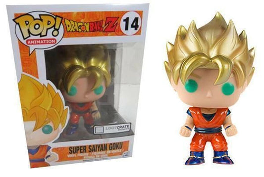 Super Saiyan Goku Loot Crate Metallic Exclusive Dragon Ball Z Pop! Vinyl Figure