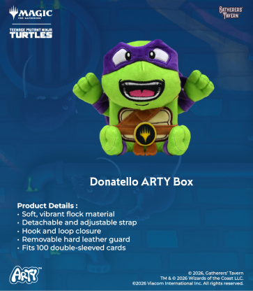 Gatherers' Tavern ARTY Deck Box Bag - Donatello (MTG Teenage Mutant Ninja Turtles)