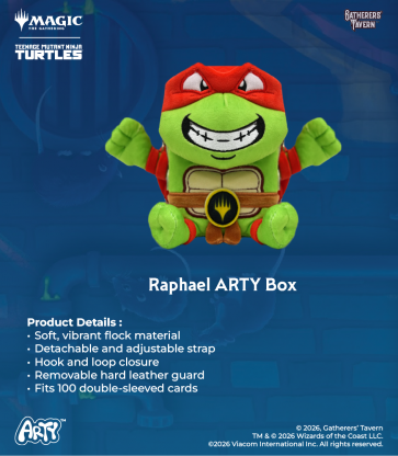 Gatherers' Tavern ARTY Deck Box Bag - Raphael (MTG Teenage Mutant Ninja Turtles)
