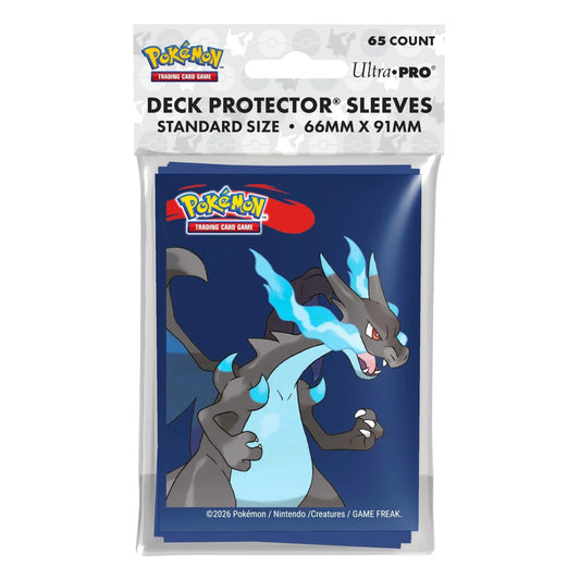 Pokemon Mega Charizard X 65ct Deck Protector Sleeves