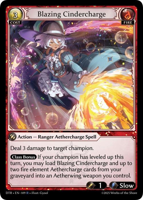 Blazing Cindercharge 109 Rare Distorted Reflections NM