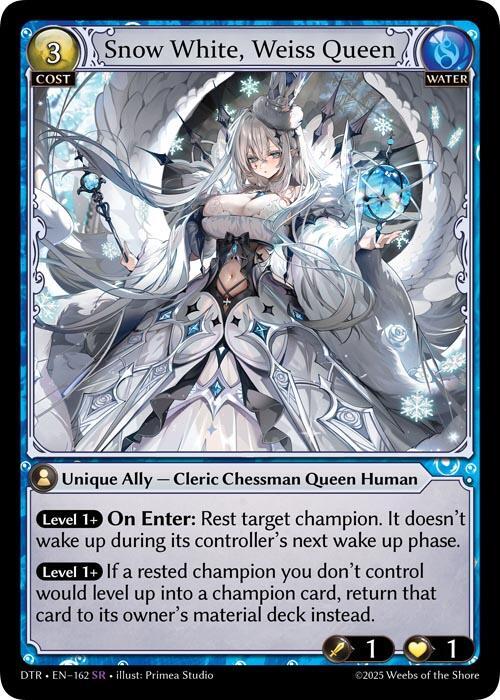 Snow White, Weiss Queen 162 Super Rare Distorted Reflections NM